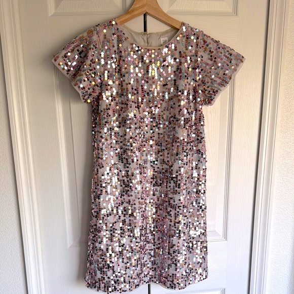 GAP Kids Multicolor Sequin Dress - Picture 1 of 10